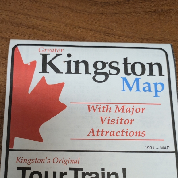 VINTAGE Kingston Centennial 1846-1946 Official Map Rare Visitor Lot - Picture 2 of 15